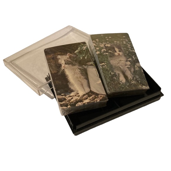 VTG Kitten Playing Card Set Hoyle Cats (2) Deck NIB - Picture 4 of 9